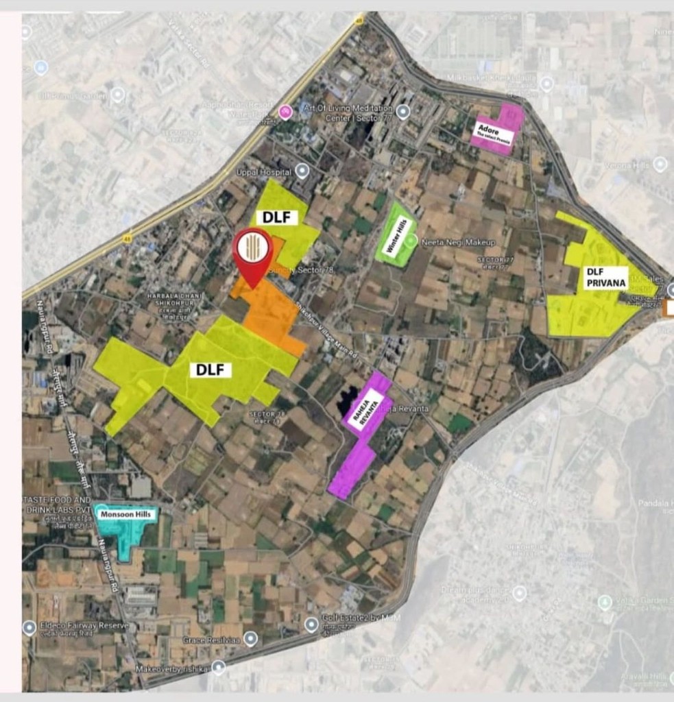 Suncity Monarch Location Map